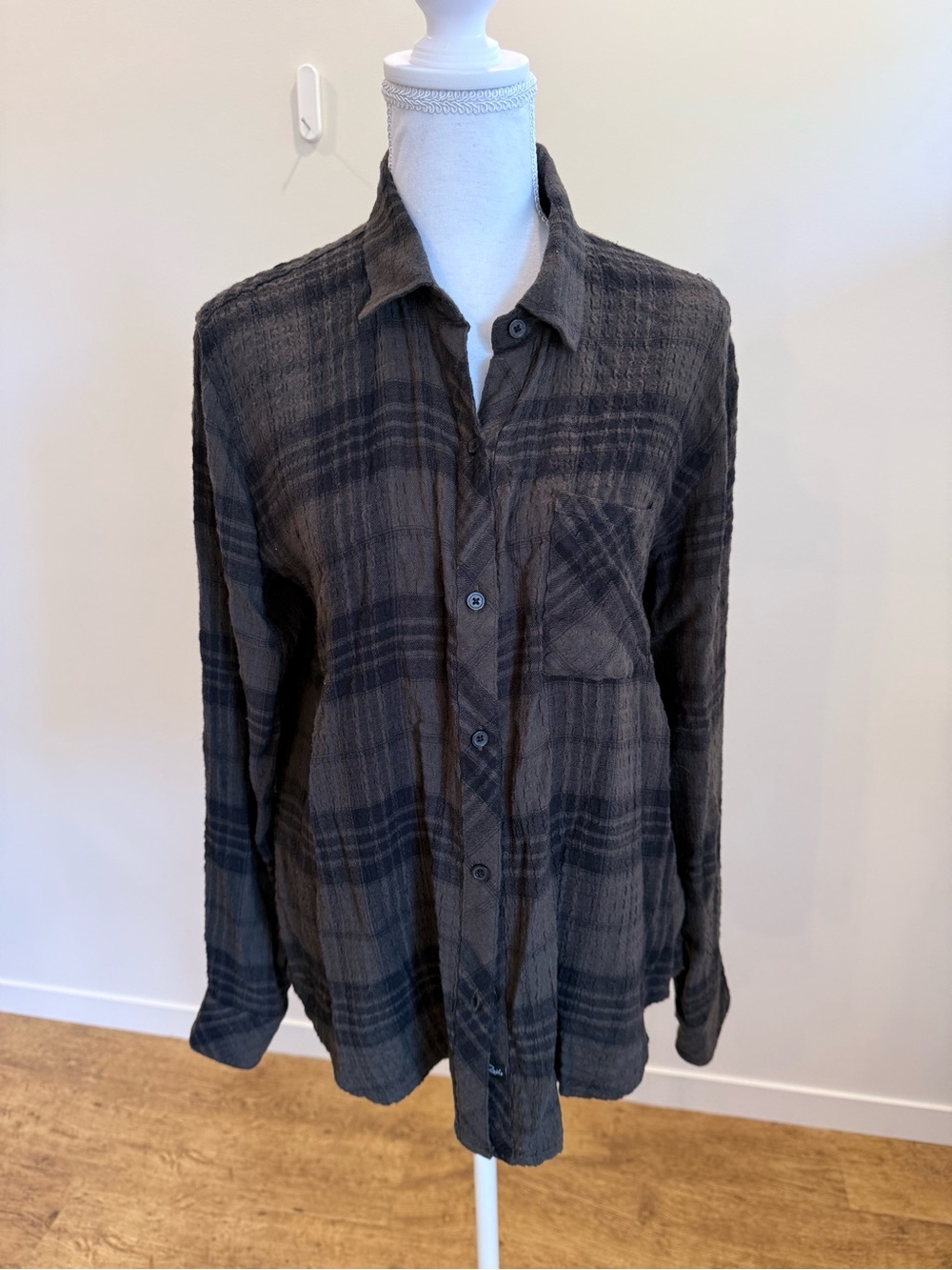 Rails Brady Button Down Plaid Whimsigoth Grunge Closet Staple Size Medium